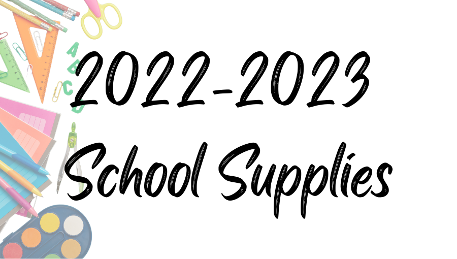 2022-2023 School Supplies