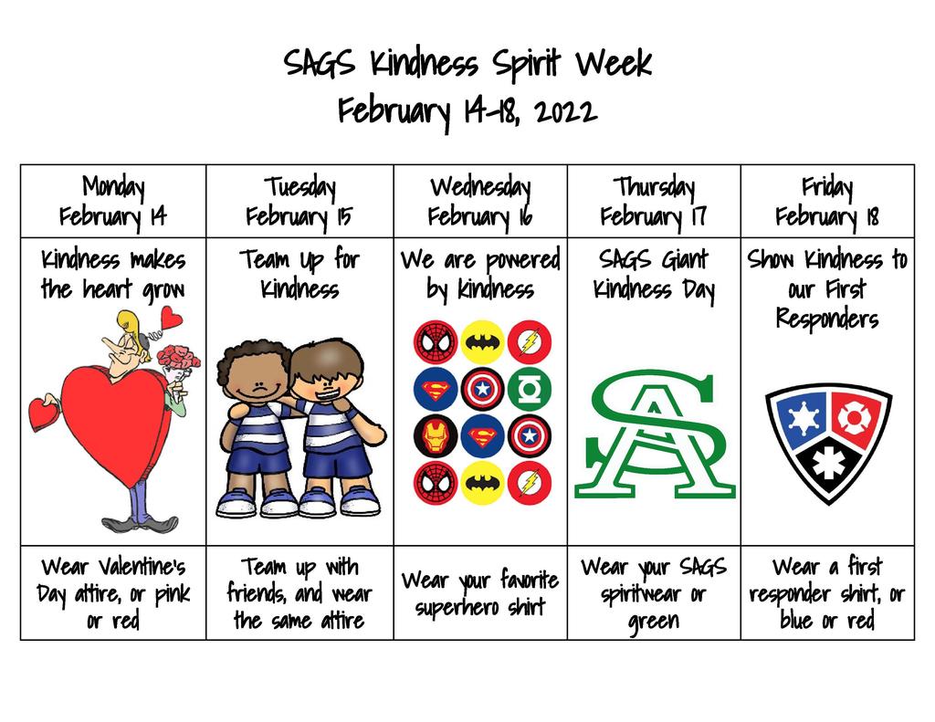 SAGS Kindness Spirit Week